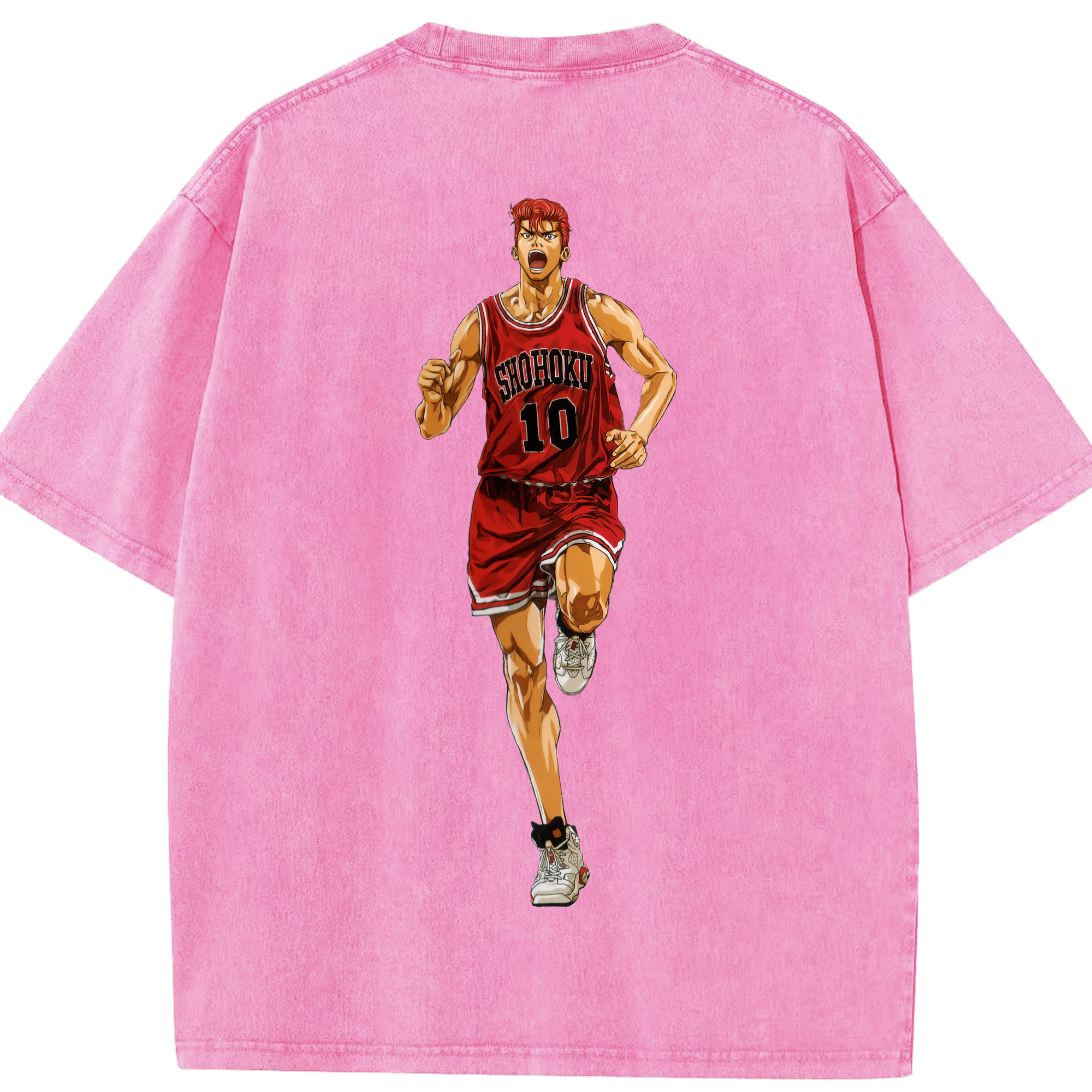 （画像用） SLAM DUNK／スラムダンク 綿100% ヴィンテージ風 半袖Tシャツ（背面プリント）
